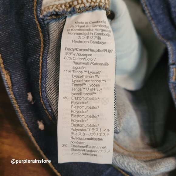 Madewell Jeans 30 Skinny 9" Mid Rise Woodland Wash MA938 Tummy Control Stretch - Picture 6 of 13